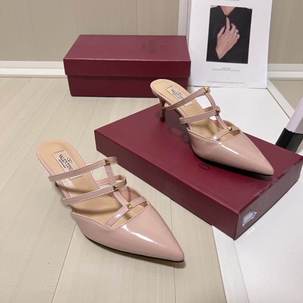 Valentino Garavani Rockstud Wispy Mule In Beige 4W0S0Jb1Act 098 - Image 7