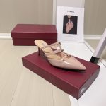 Valentino Garavani Rockstud Wispy Mule In Beige 4W0S0Jb1Act 098 - Image 6