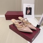 Valentino Garavani Rockstud Wispy Mule In Beige 4W0S0Jb1Act 098 - Image 3