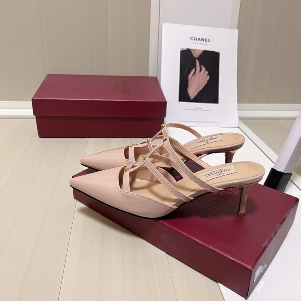 Valentino Garavani Rockstud Wispy Mule In Beige 4W0S0Jb1Act 098 - Image 5