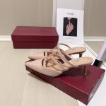 Valentino Garavani Rockstud Wispy Mule In Beige 4W0S0Jb1Act 098 - Image 5