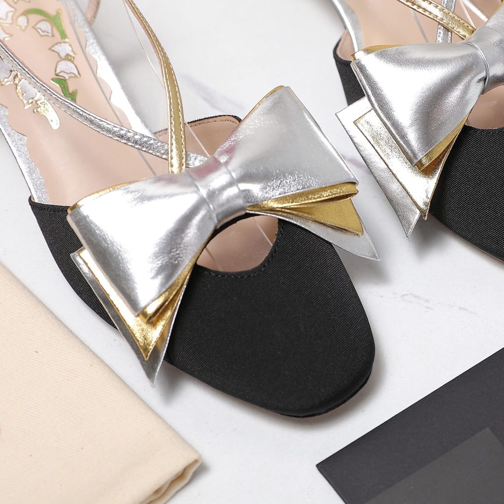 Valentino Bowow Slingback Pumps Black 6w2s0lb6qlj R1v - Image 6