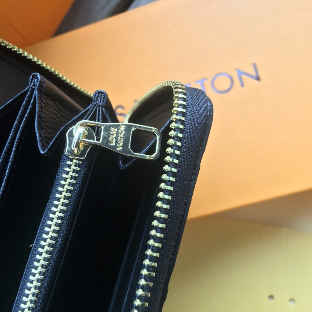 Louis Vuitton Zippy Wallet Monogram Empreinte Black 19cm M61864 - Image 7