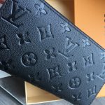 Louis Vuitton Zippy Wallet Monogram Empreinte Black 19cm M61864 - Image 4