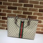 Gucci Ophidia Large Tote Bag Beige And Dark Brown Gg Supreme 38Cm 631685 96Iwb 8745 - Image 3