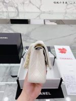 Chanel Classic Mini Flap Gold Hardware White 25Cm - Image 6