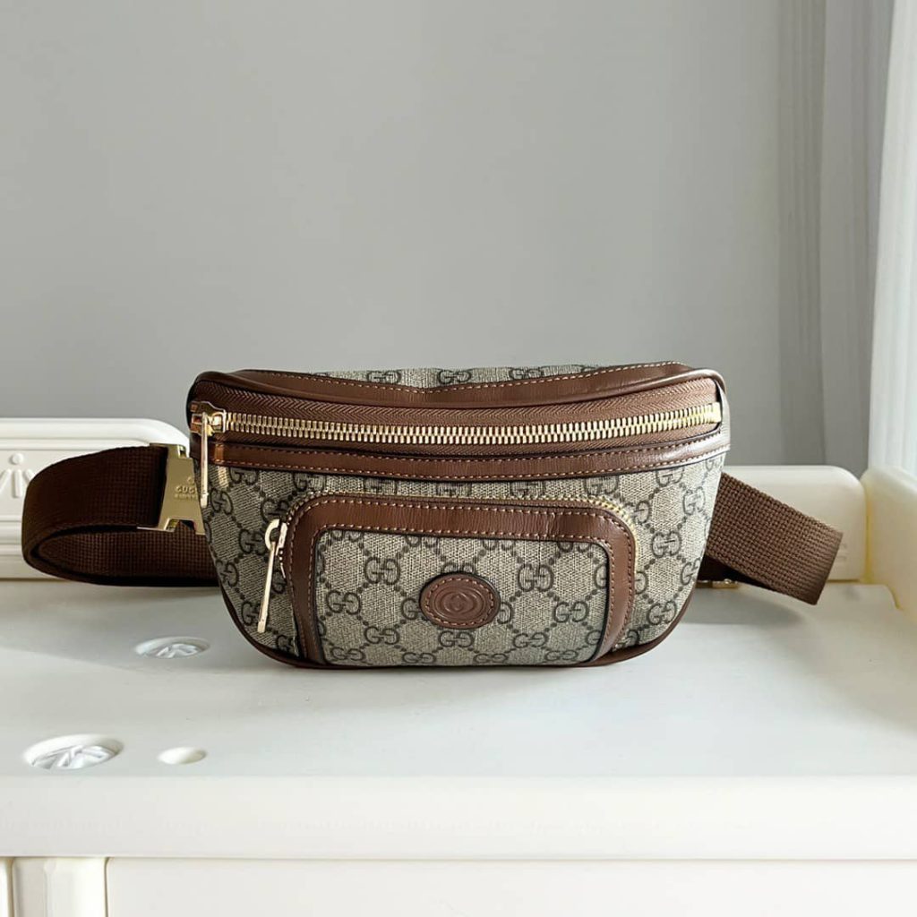 Gucci Belt Bag Gg Brown 24Cm - Image 4