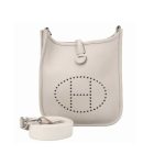 Hermes Clemence Evelyne Pm 25Cm White