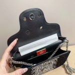 Valentino Loco Small Vlogo Shoulder Bag Black 20Cm - Image 3