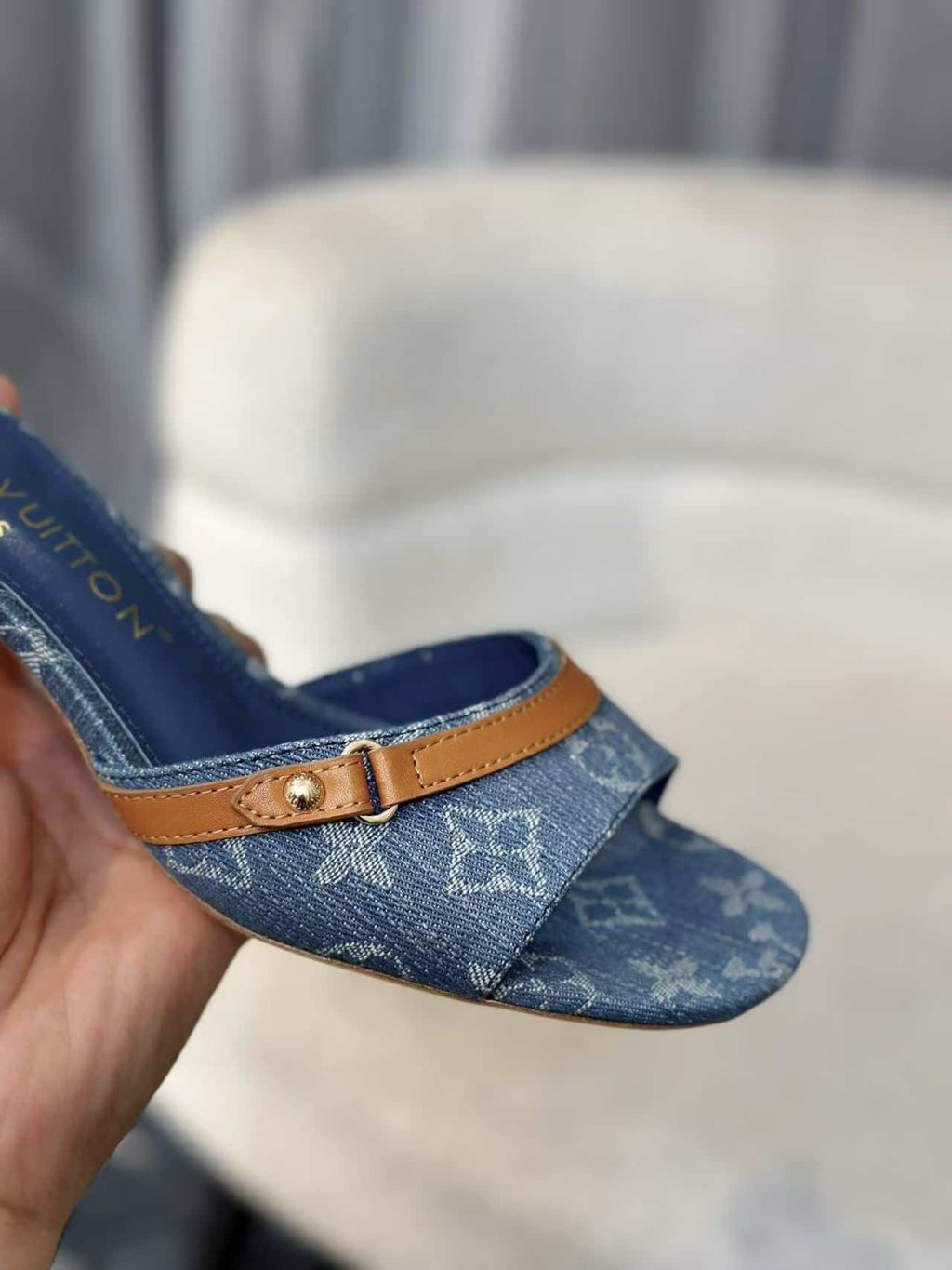 Louis Vuitton Neo Revival Mule Denim Blue 1Acizb - Image 7