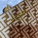 Fendi Olock Zip Dove Browntapestry Fabric Bag 8Br805Alfvf1Iqu - Image 8
