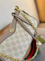 Gucci Ophidia Small Shoulder Bag Beige And White 25Cm 735132 Uulag 9682 - Image 3