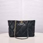 Chanel Quilted 19 East West Shopping Bag Black 35Cm - Image 3