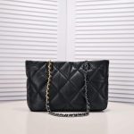 Chanel Quilted 19 East West Shopping Bag Black 35Cm - Image 4