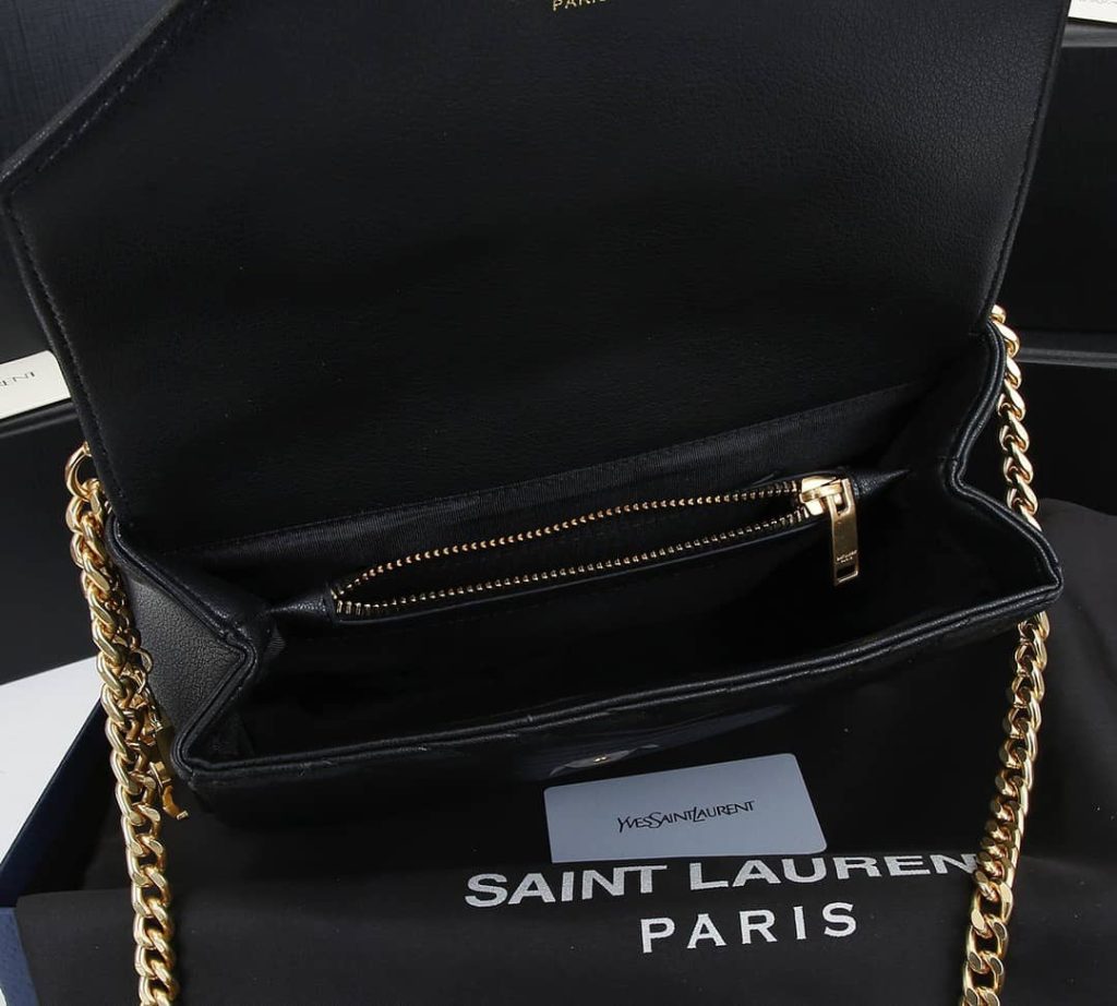 Saint Laurent College Large Chain Bag Black 25Cm 600278Brm071000 - Image 10