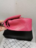 Chanel Classic Medium Flap Bag With Silver Hardware Dark Pink 25cm - Image 4