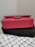 Chanel Classic Medium Flap Bag With Silver Hardware Dark Pink 25cm - Image 5
