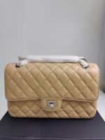 Chanel Cc Timeless Lined Flap Caviar Bag Dark Beige 26Cm - Image 3