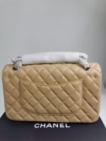 Chanel Cc Timeless Lined Flap Caviar Bag Dark Beige 26Cm - Image 4