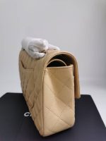 Chanel Cc Timeless Lined Flap Caviar Bag Dark Beige 26Cm - Image 6