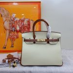 Hermes Birkin 30 Togo Brushed Leather Gold Hardware Beige Brown 30Cm - Image 3