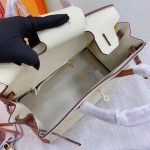 Hermes Birkin 30 Togo Brushed Leather Gold Hardware Beige Brown 30Cm - Image 7