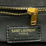Saint Laurent Envelope Medium In Quilted Grain De Poudre Embossed Leather Bag Beige 24Cm 600185BOW912721 - Image 6