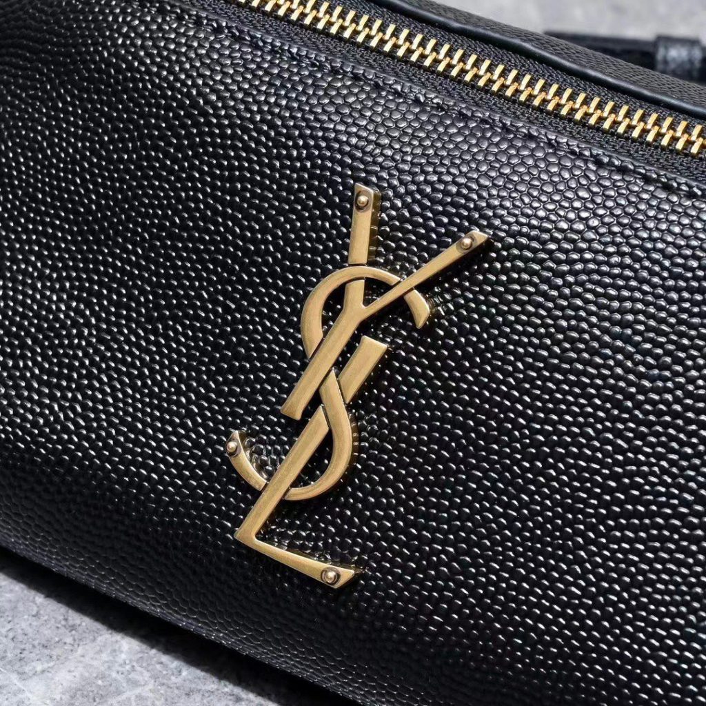 Saint Laurent Belt Bag Ysl Logo Appliquéd Leather Black 25Cm - Image 7
