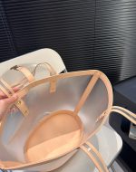 Saint Laurent Panier Medium In Vinyl And Vegetable Tanned Leather Brown 28 Cm 773697Fac0F2275 - Image 11