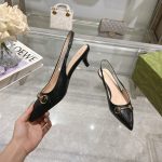 Gucci Horsebit Slingback Pump Black 782407 AAEGJ 1000 - Image 6