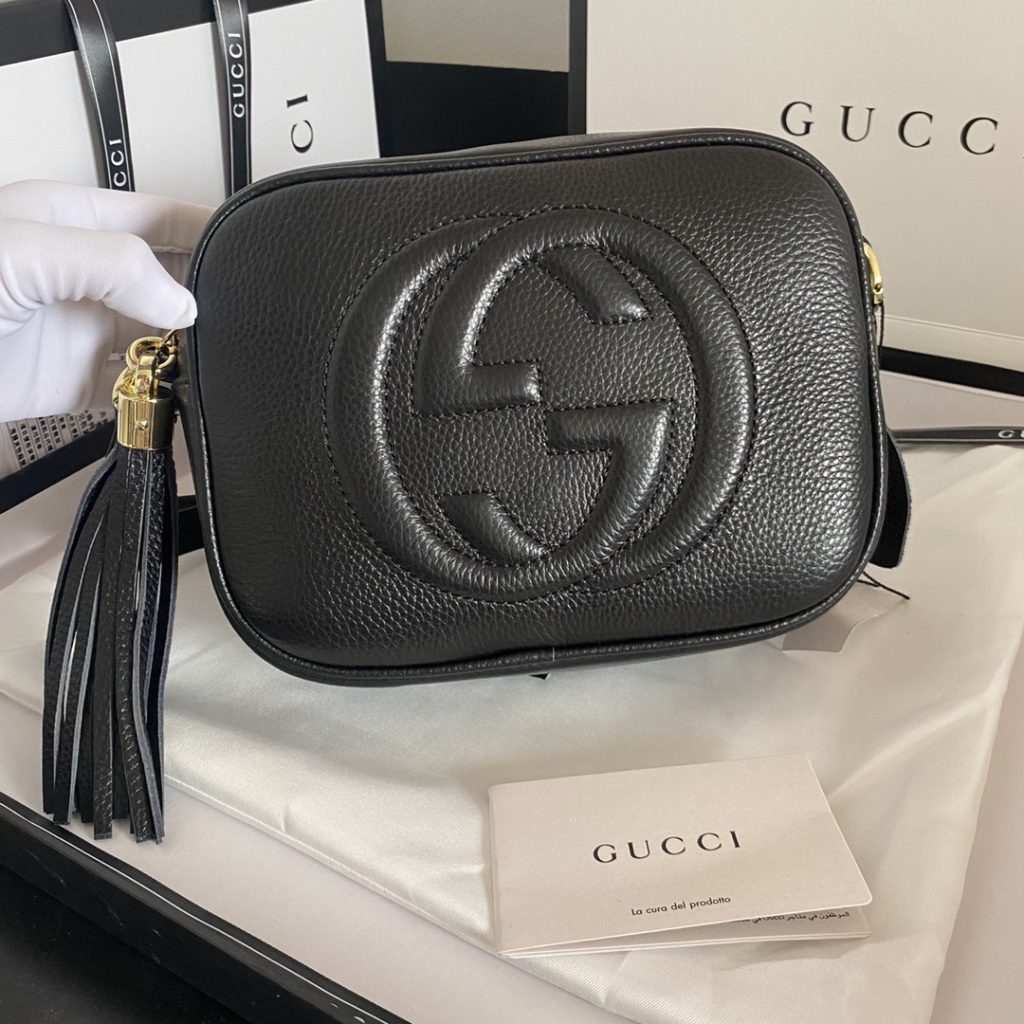Gucci Soho Small Leather Disco Bag Black 308364 A7M0G 1000 - Image 4