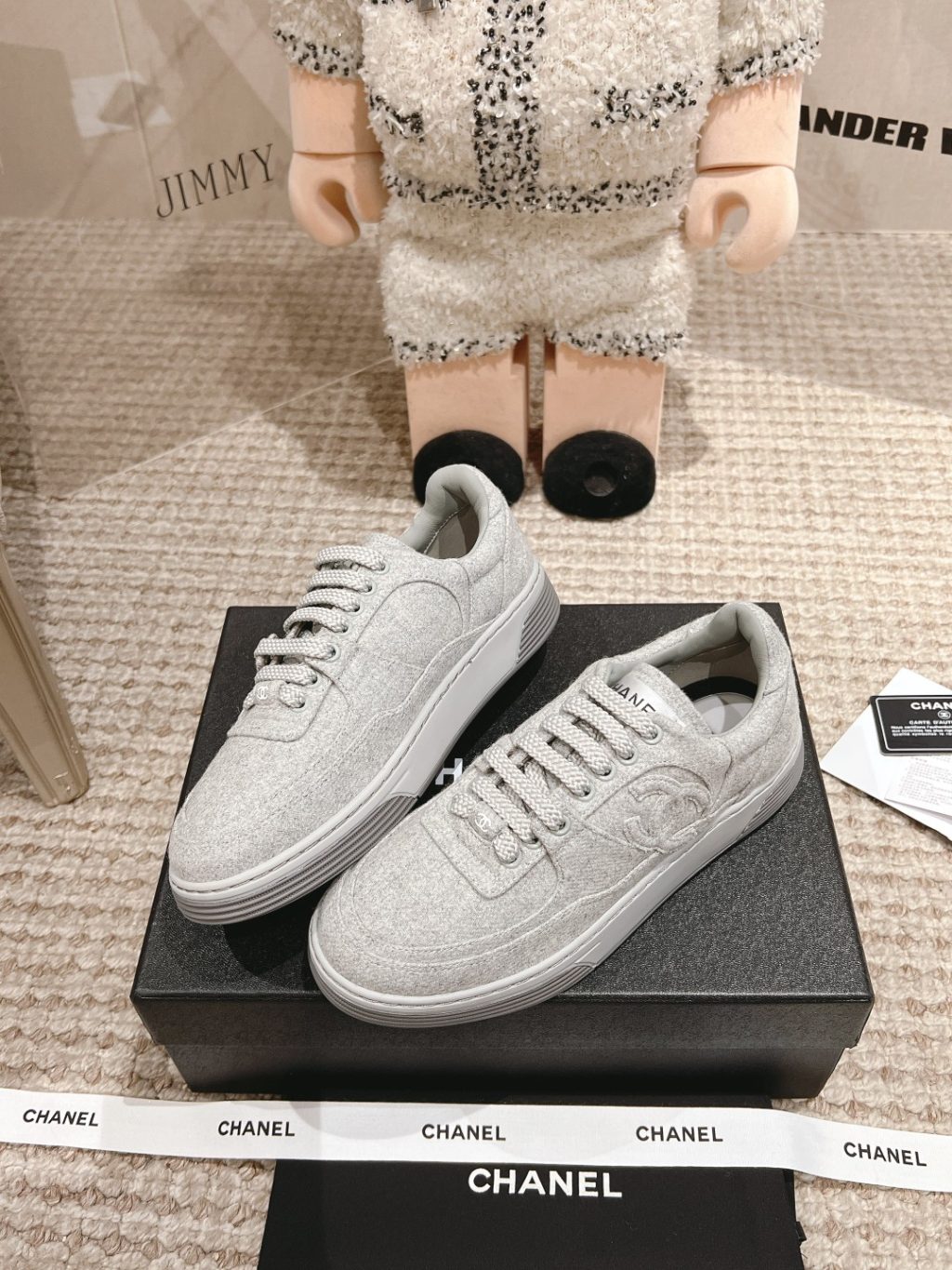 CHANEL Wool & Mixed Fibers Sneakers - Image 3