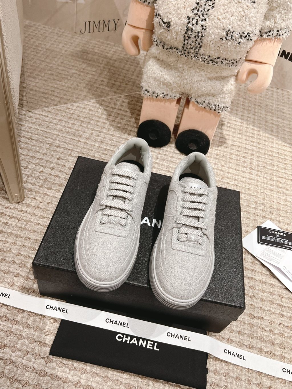 CHANEL Wool & Mixed Fibers Sneakers - Image 4
