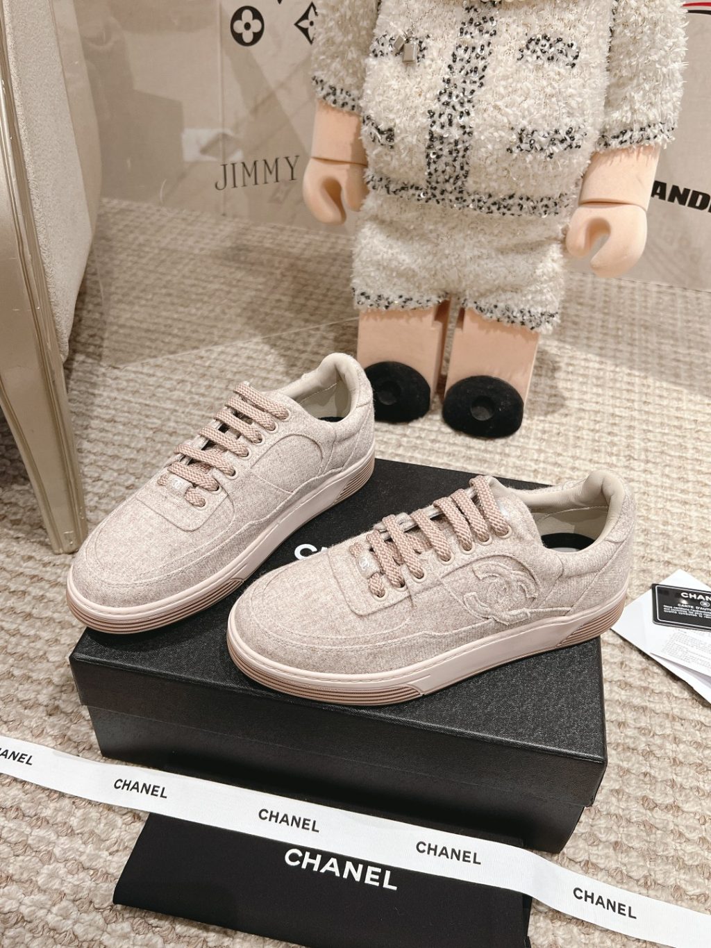 CHANEL Wool & Mixed Fibers Sneakers - Image 3
