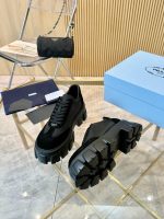 Prada thick-sole genuine leather shoes for couples - Image 4