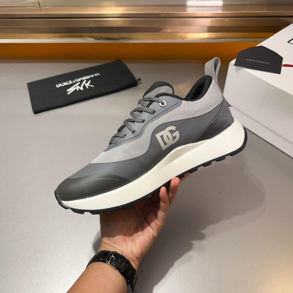 DOLCE & GABBANA Mixed-material sneakers - Image 4