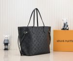 Louis Vuitton Neverfull MM Monogram Empreinte Leather Black 31cm - Image 4