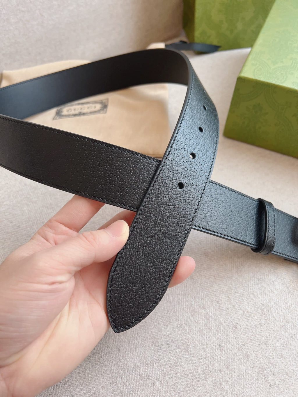 Gucci Mamon Gg Silver Logo Belt 4Cm - Image 5