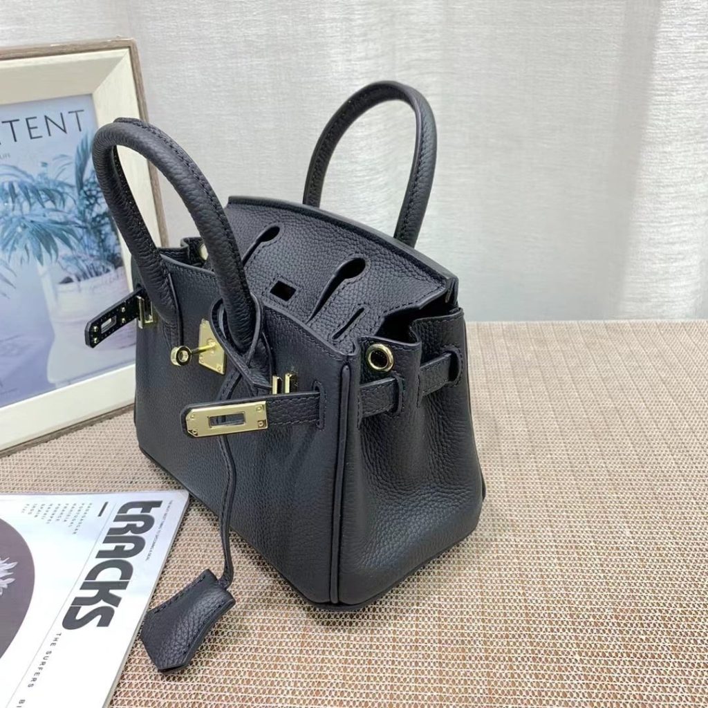 Hermes Birkin Mini Gold Hardware Epsom Black 20Cm - Image 6