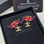 Chanel Pendant Earrings Gold And Multicolour Abf933 B21129 U2138 - Image 3