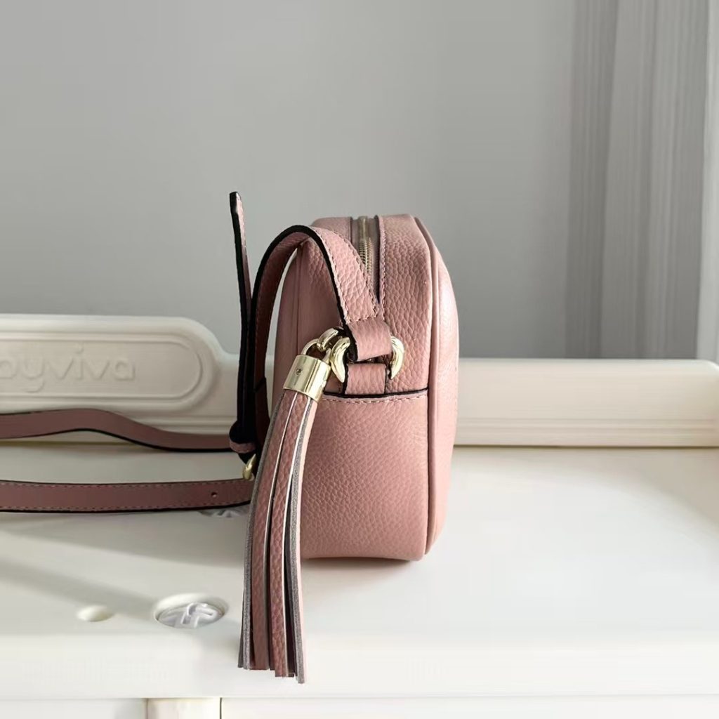 Gucci Soho Small Disco Bag Pink Leather 21Cm 308364 A7M0G 2754 - Image 5