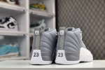 Air Jordan AJ12 Stealth gray and white original - Image 4