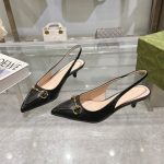 Gucci Horsebit Slingback Pump Black 782407 AAEGJ 1000 - Image 3
