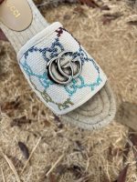 Gucci Women's GG Multicolor Slip On Espadrille Slide Sandals 678037 UFT70 8470 - Image 5