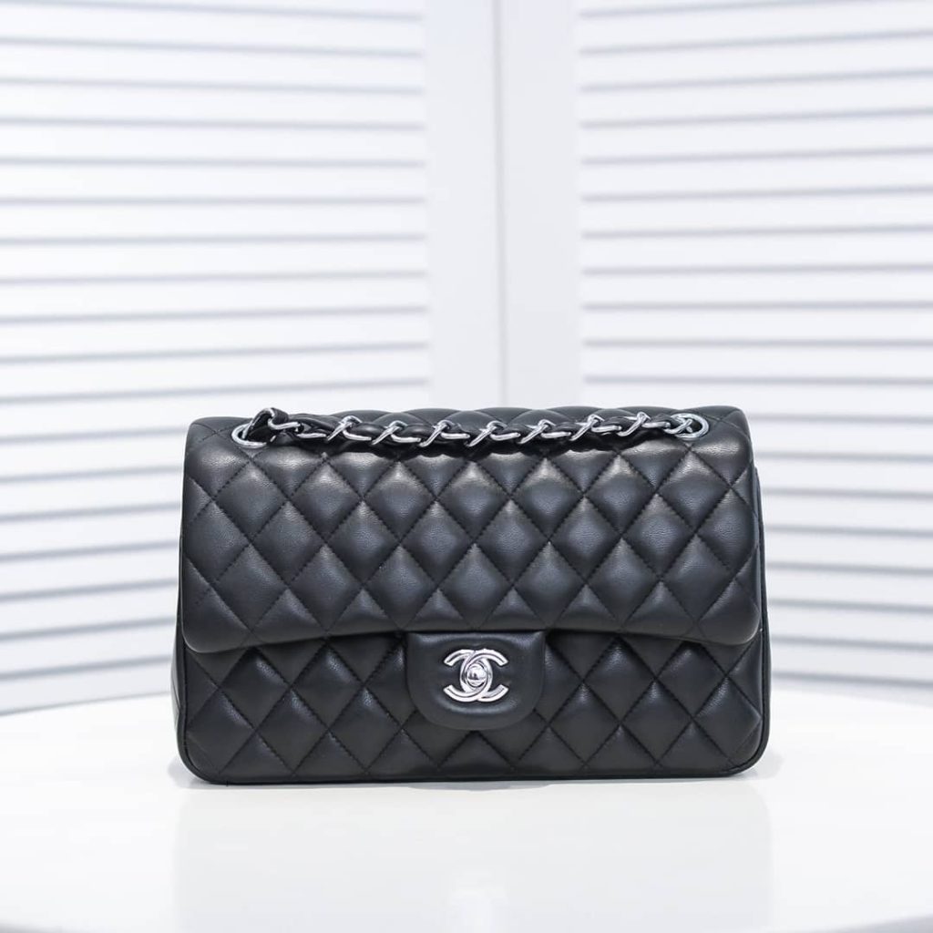 Chanel Classic Flap Medium Quilted Leather Shoulder Bag Black 25cm A01113 Y01480 94305 - Image 3