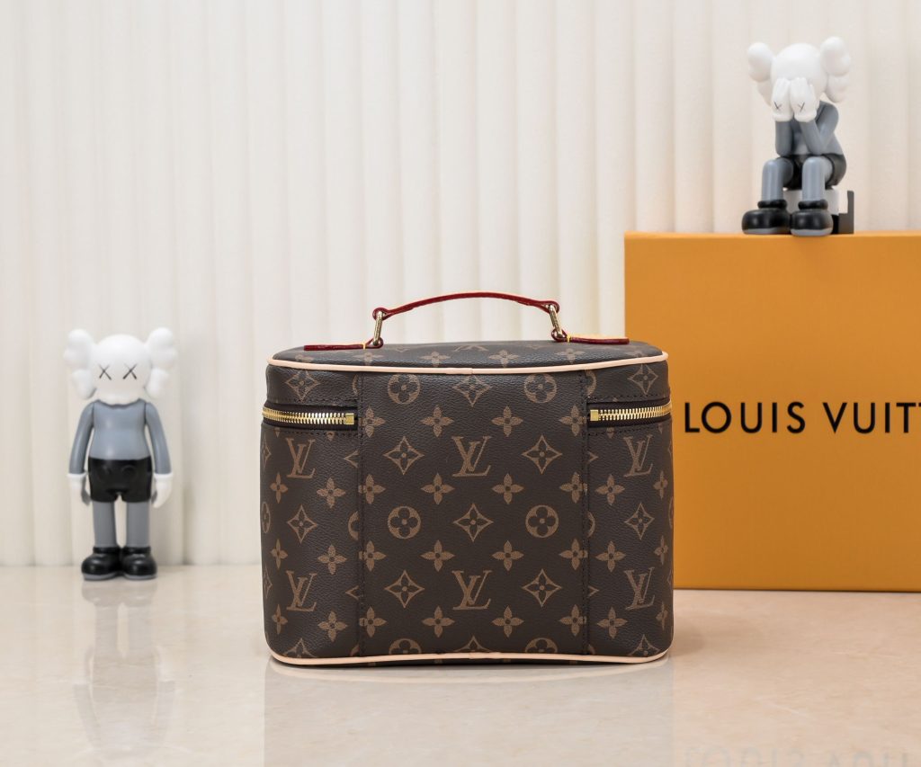 Louis Vuitton Nice BB Monogram Canvas Vanity Case Brown 24cm M42265 - Image 4