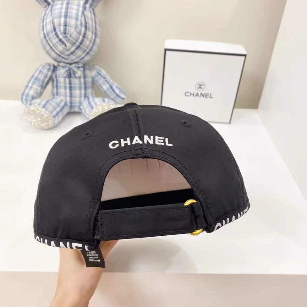 Chanel CC Cotton Baseball Cap Black - Image 5
