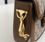 Gucci Horsebit 1955 Small GG Supreme Shoulder Bag Brown 20cm 658574 HUHHG 8565 - Image 9