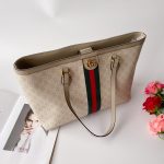 Gucci Ophidia Medium Tote Bag Beige And White 38Cm 631685 Uulag 9682 - Image 5
