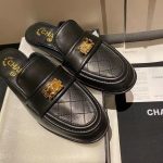 Chanel Casual Pain Laether Elegant Mules Sandals Black - Image 8
